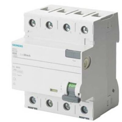 Siemens 5Sv3344-6 Kaçak Akım Koruma Şalteri 40 A 30 Ma 4-Kutup Tip A Çalıştırılan 400 V