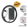 Teltonika TeltoCharge 22 kW Kablolu Elektrikli NFC Özellikli Araç Şarj İstasyonu +Abb Basıc 3X40 Amper Sigorta +40 Amper Kaçak Akım Rolesi